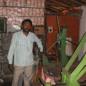 Small factory using Husk Power Systems, East Chamaparan, Bihar