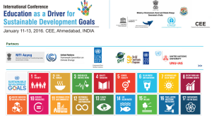 Int Conf: Education as a Driver for Sustainable Development Goals, CEE @ Ahmedabad