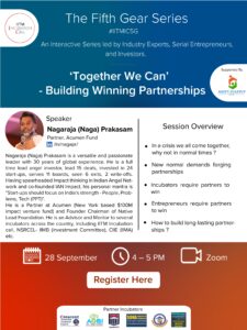 "Together we can - building winning partnerships", IITM Incubation cell